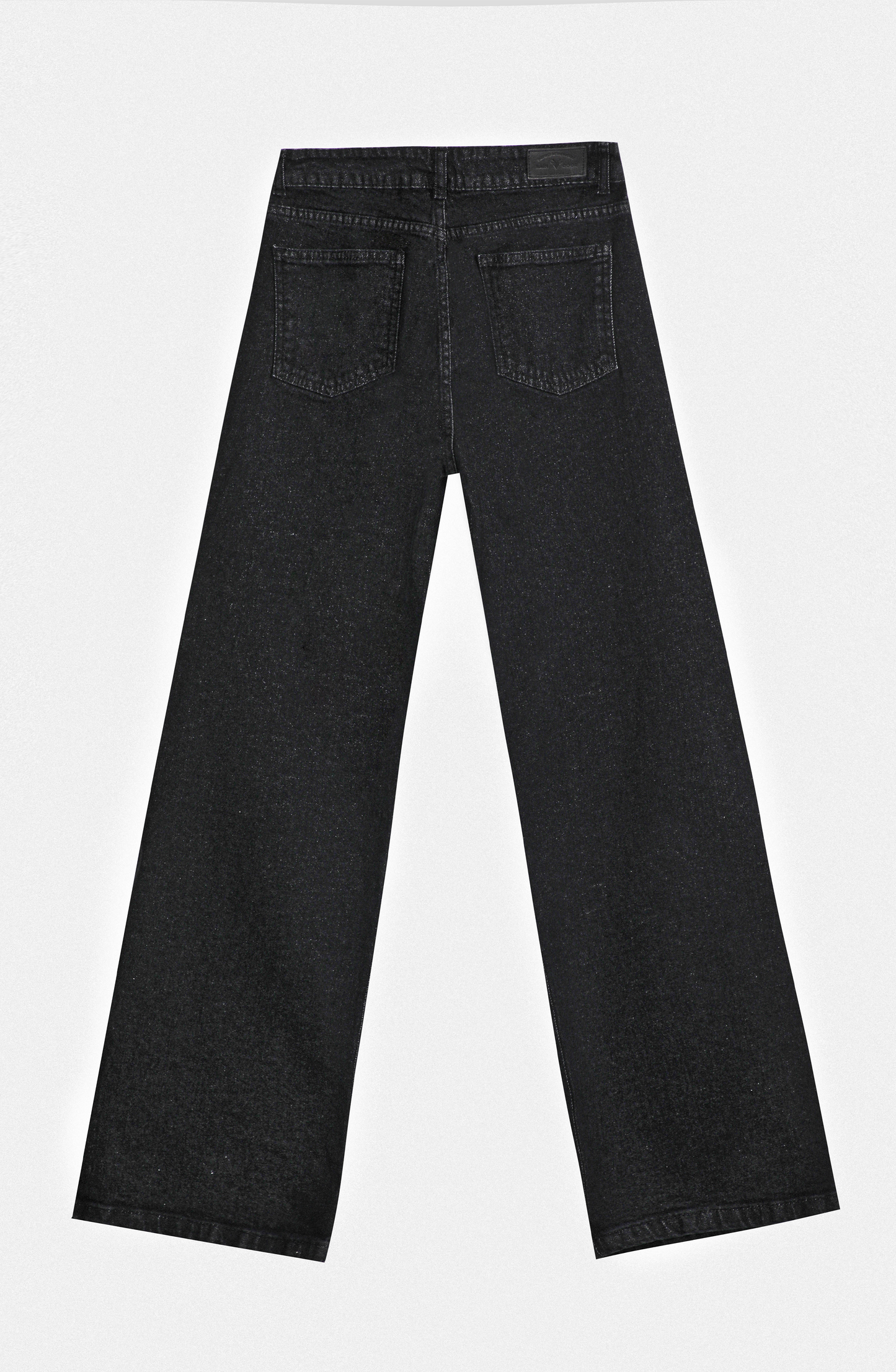 Pantalón Wide Leg Diagonal Tachas Black