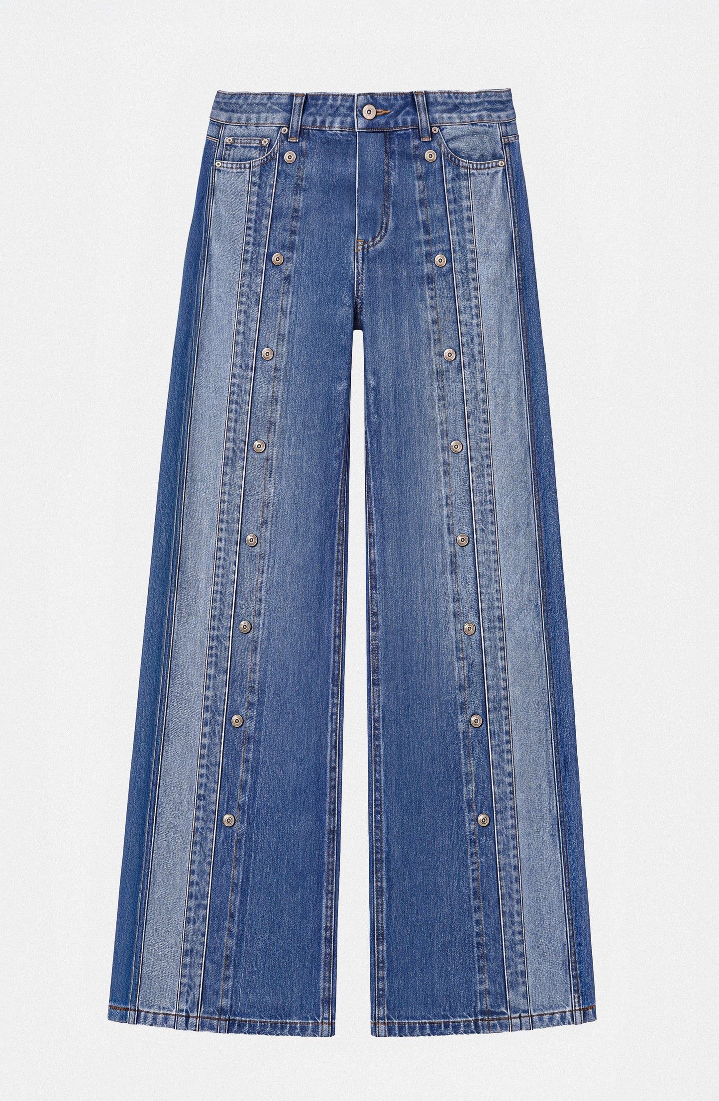 Pantalón Botones Frontales Blue