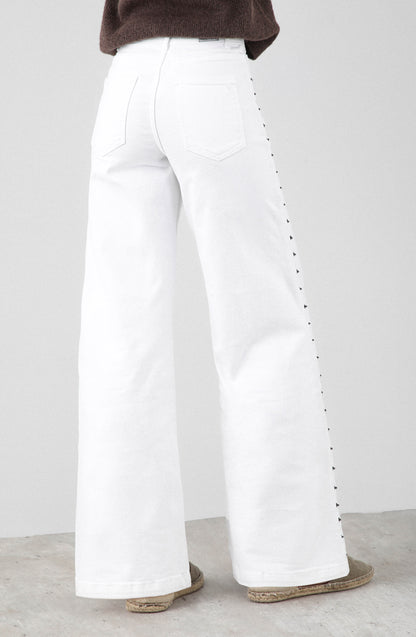 Pantalón Remaches White