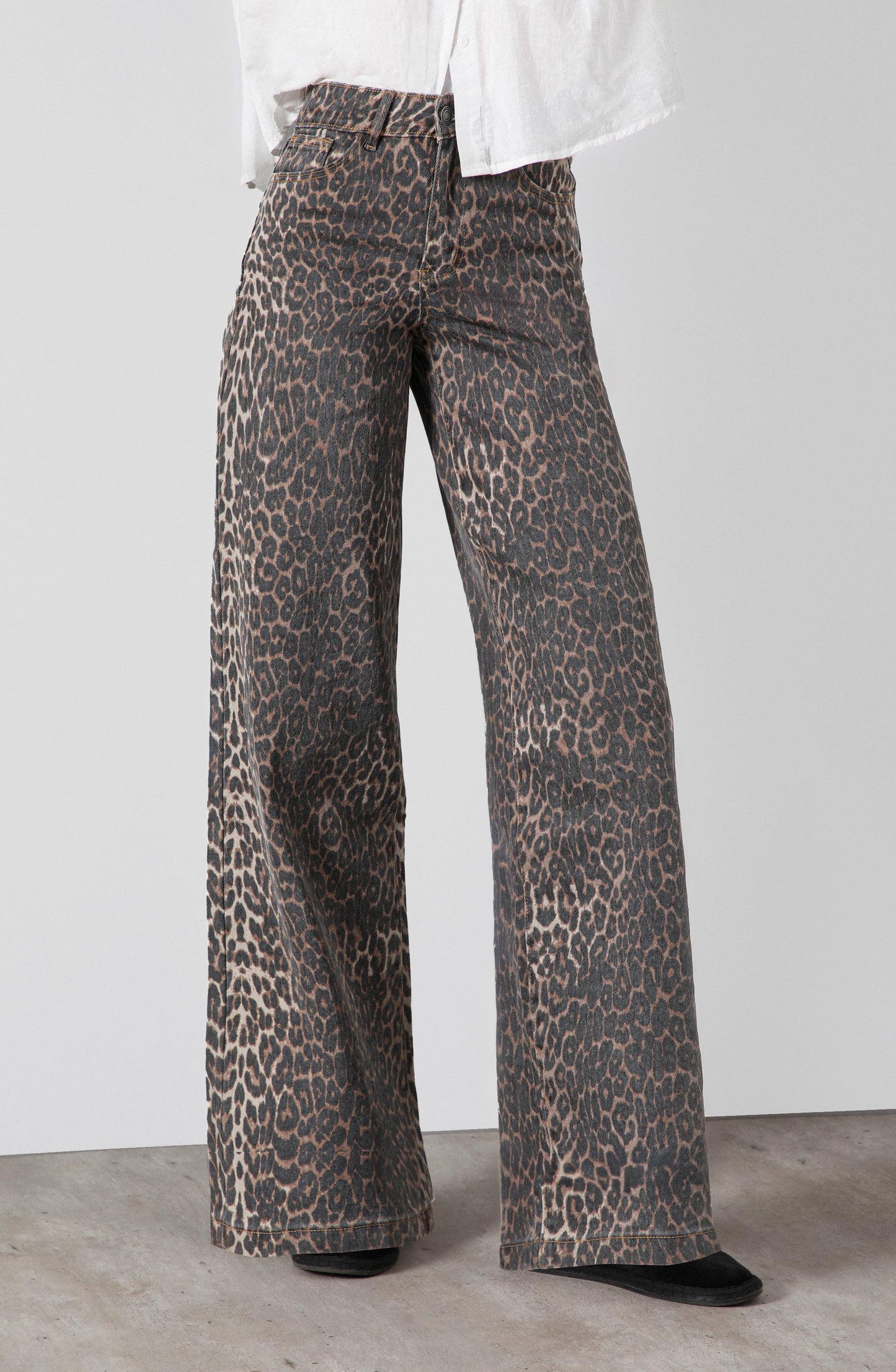 Pantalón Animal Print Straight