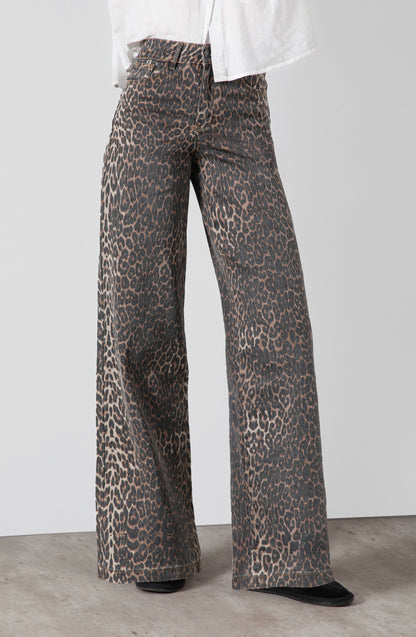 Pantalón Animal Print Straight