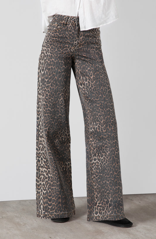 Pantalón Animal Print Straight