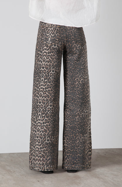 Pantalón Animal Print Straight