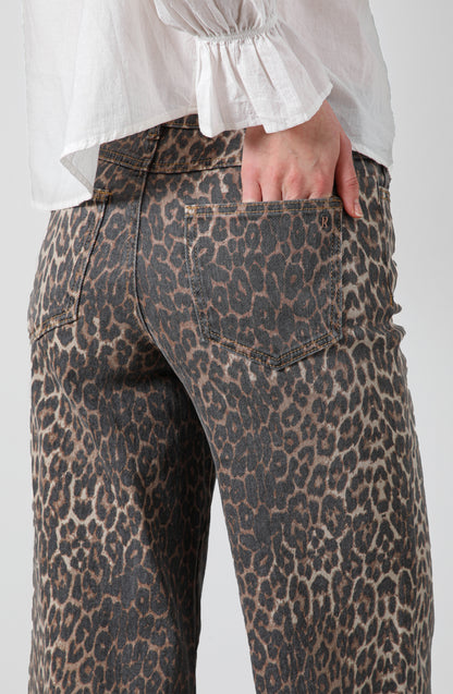 Pantalón Animal Print Straight