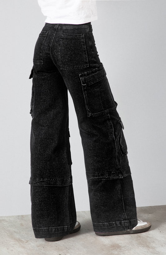 Pantalón Cargo Black