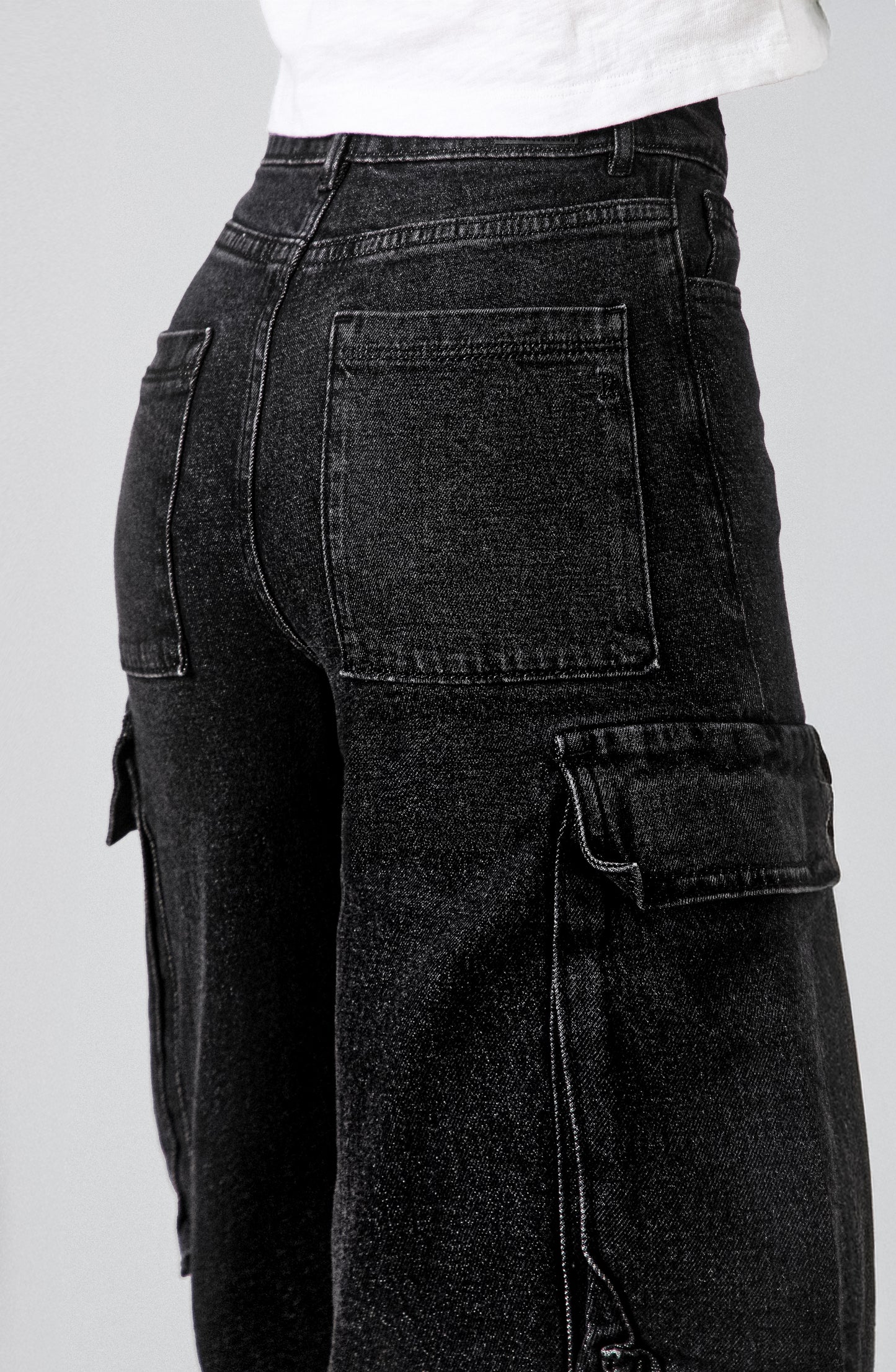 Pantalón Cargo Bolsillos Black R