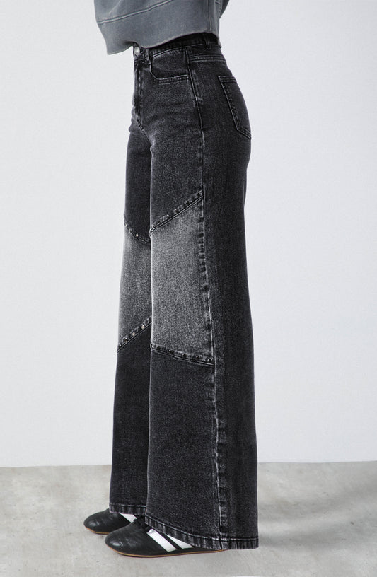 Pantalón Cortes Tachas Black R