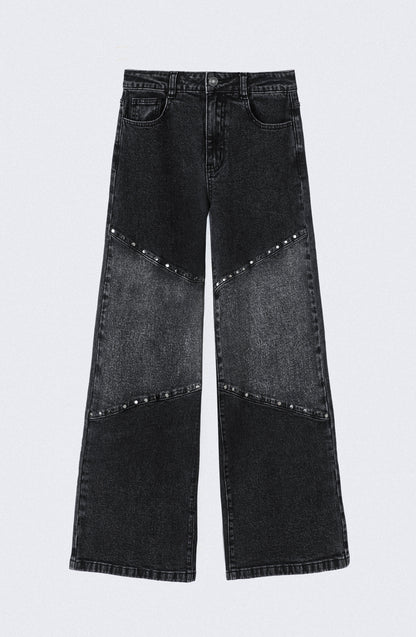 Pantalón Cortes Tachas Black R