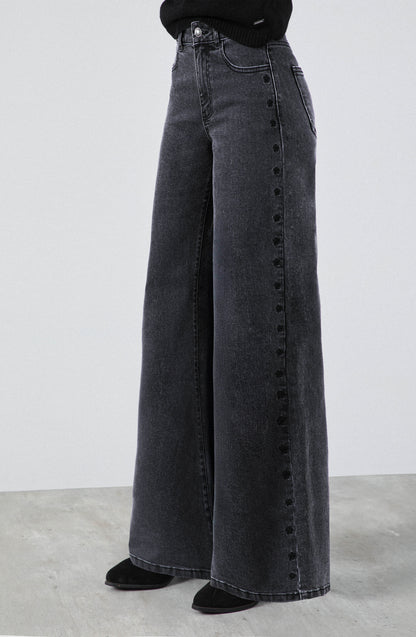 Pantalón Estrellas Bordadas Gray