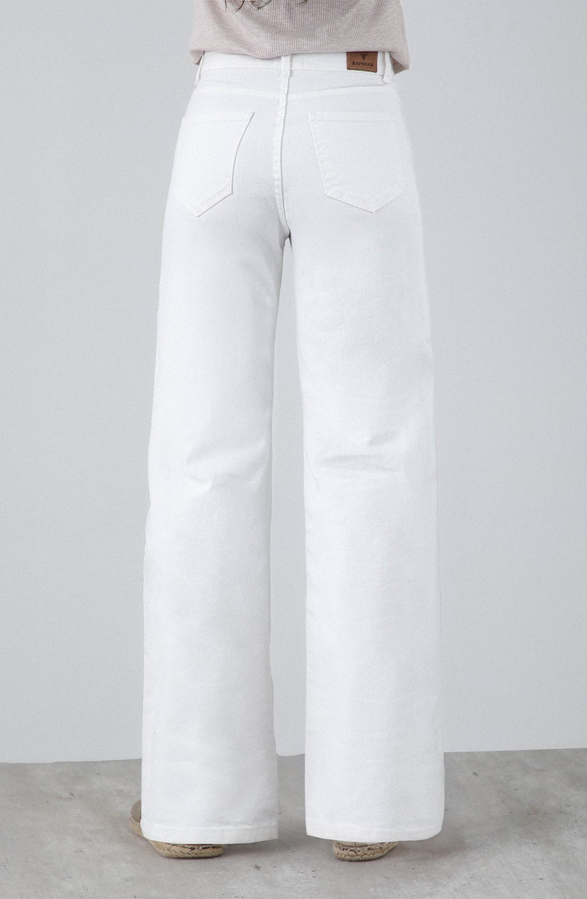 Pantalón Dibujo Flores White