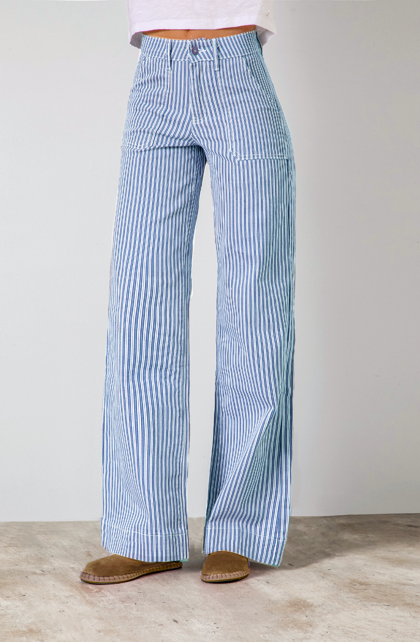 Pantalón Denim Blue Rayas