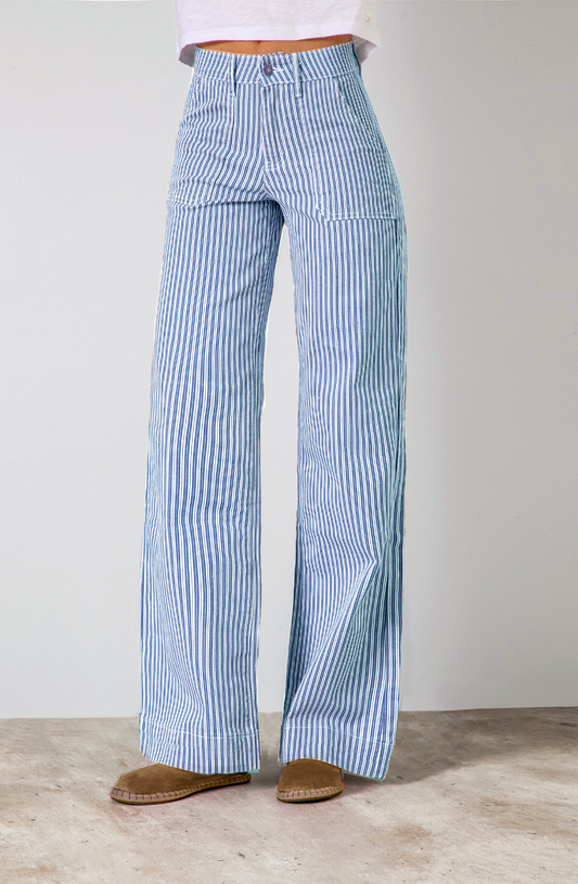 Pantalón Denim Blue Rayas