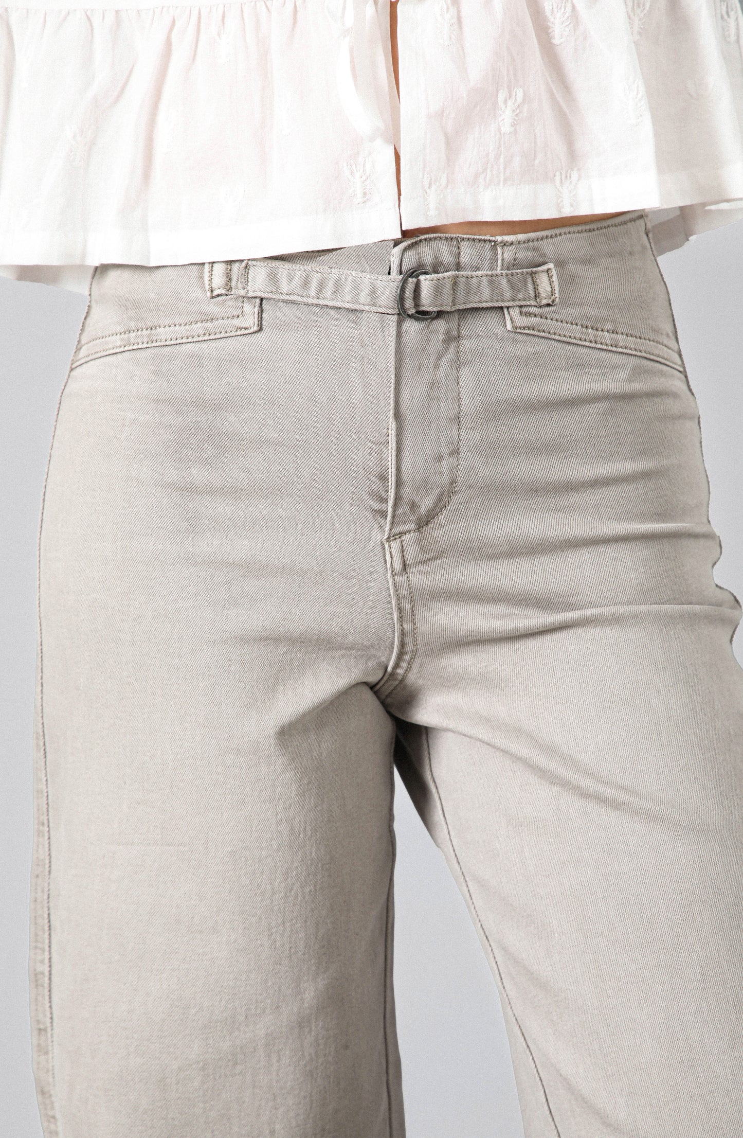 Pantalón Pretina Ajustada Gray