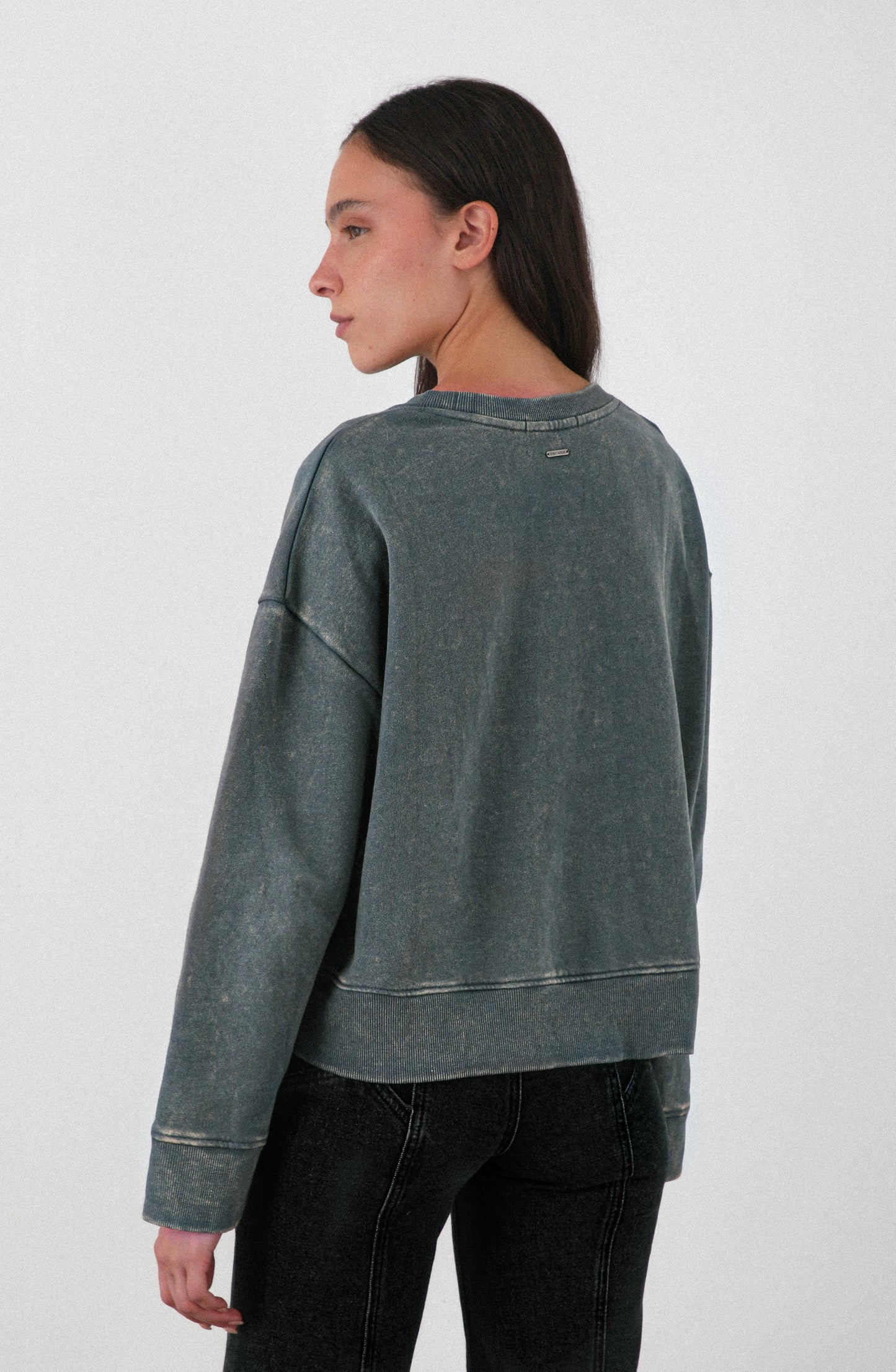 Polerón Cerrado Estampado Gray