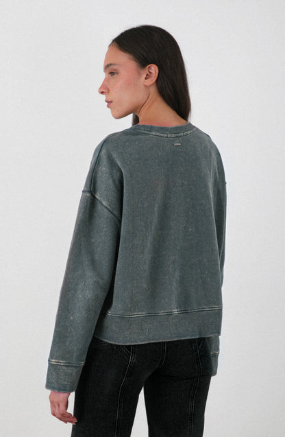 Polerón Cerrado Estampado Gray