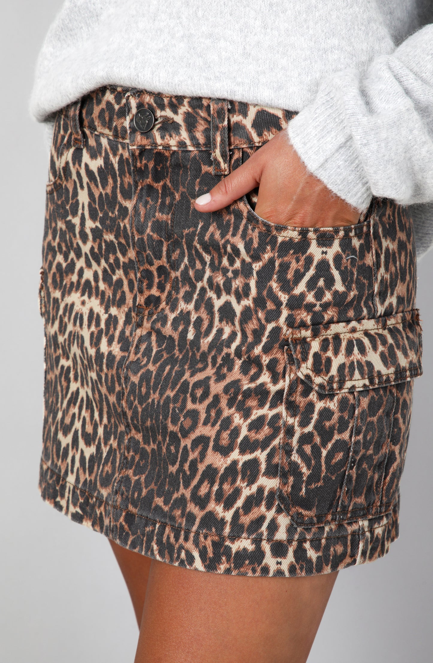 Falda Cargo Animal Print
