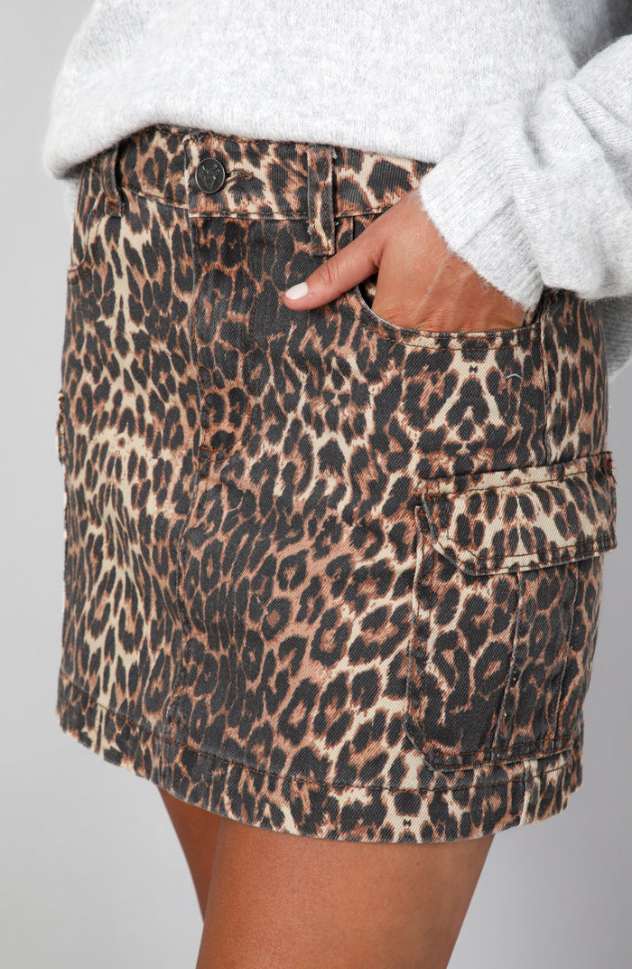 Falda Cargo Animal Print