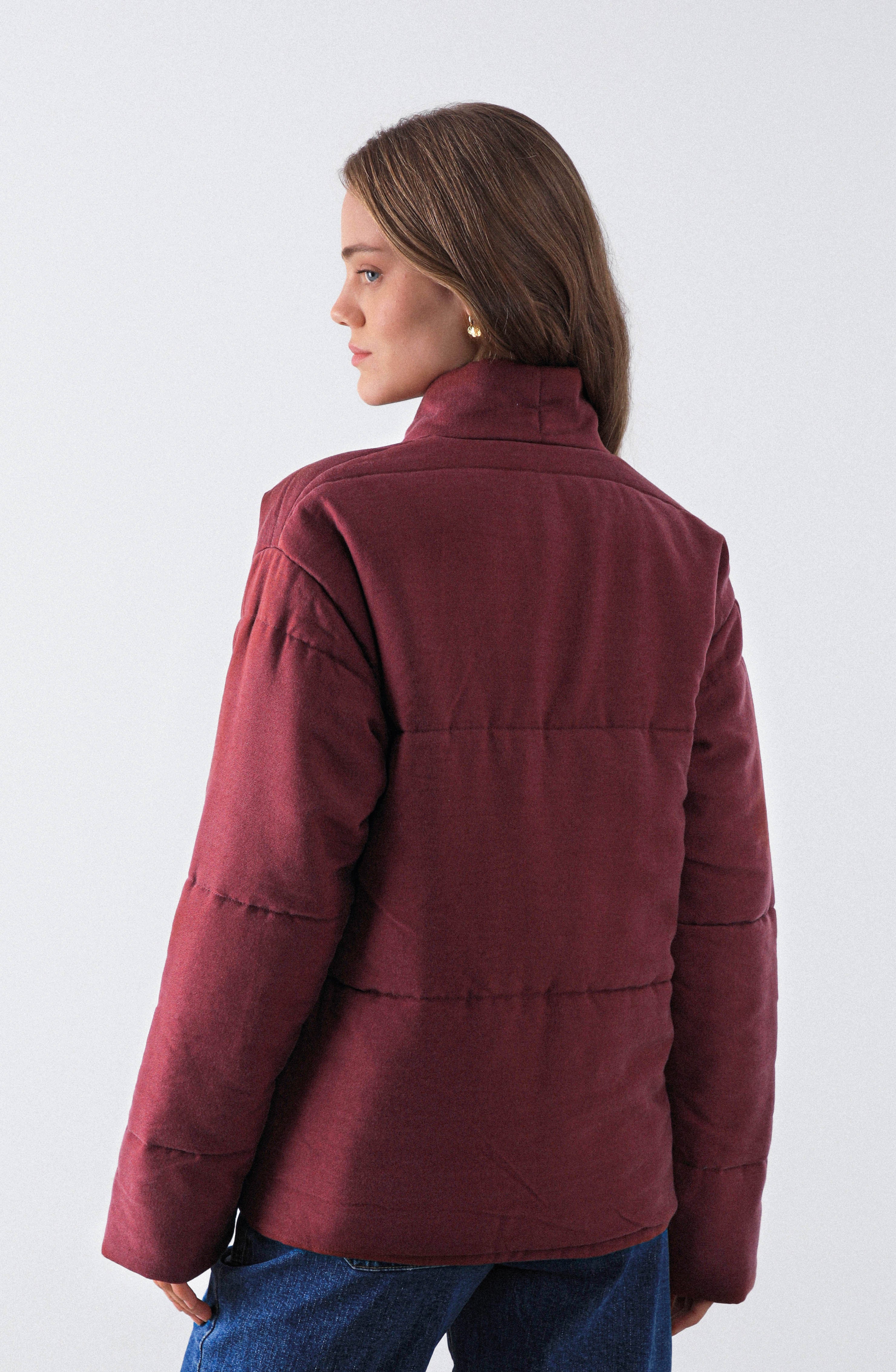 ジャケット・アウター cinquecento Chaqueta Lazo Cruzado Burgundy – Raindoor