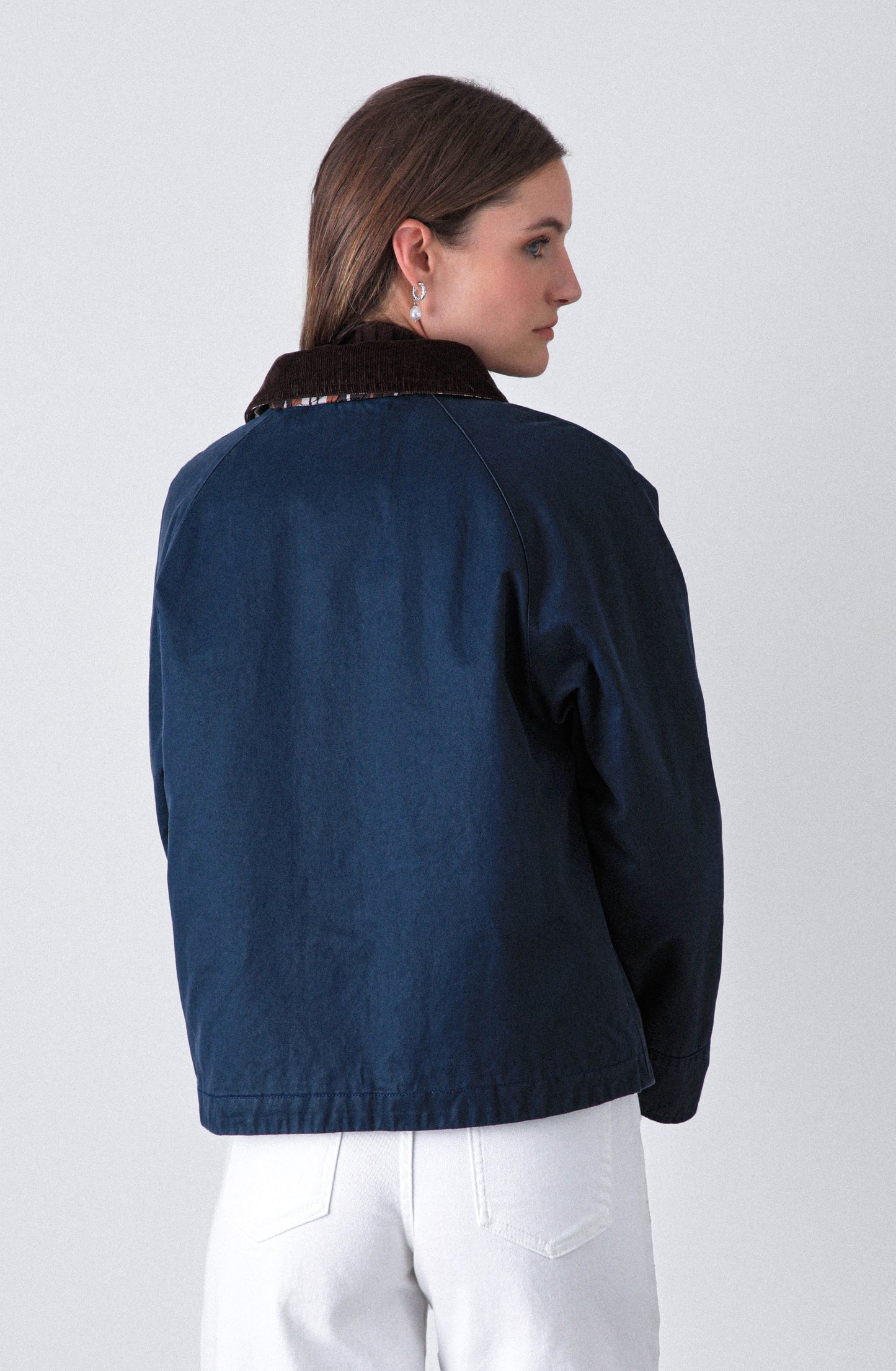 Chaqueta Encerada Navy
