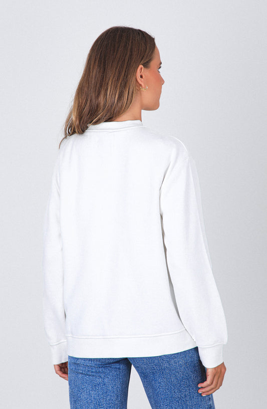 Polerón Logo Bordado Ecru