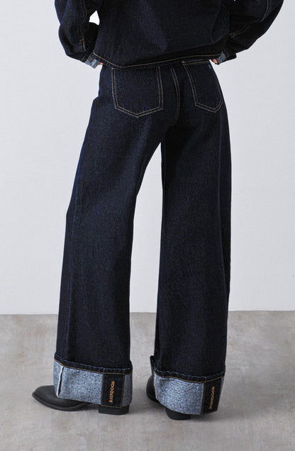 Pantalón Logo Bordado Navy