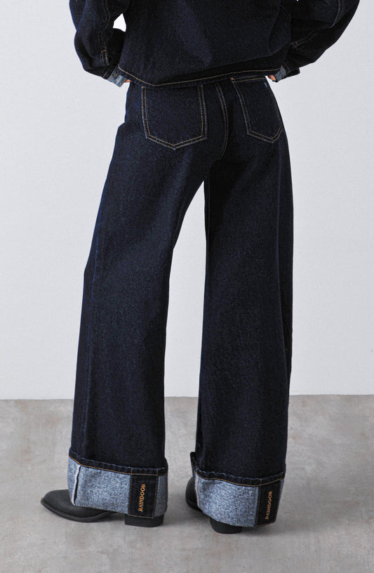 Pantalón Logo Bordado Navy