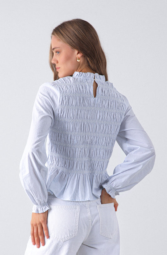 Blusa Total Panal Blue