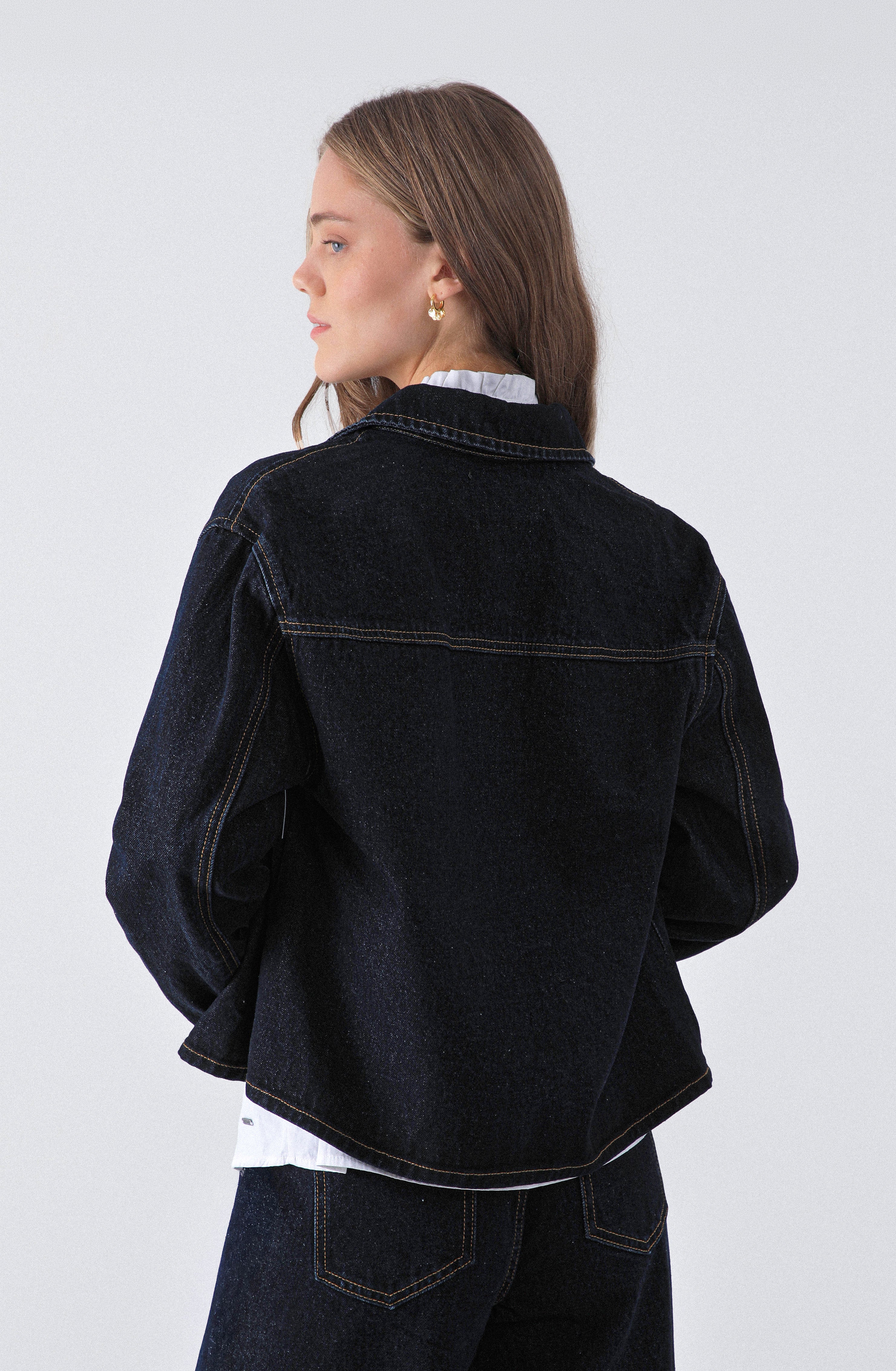 さ*ゅ様 soor ploom blackCharlie denim overa Sobrecamisa Denim Navy – Raindoor
