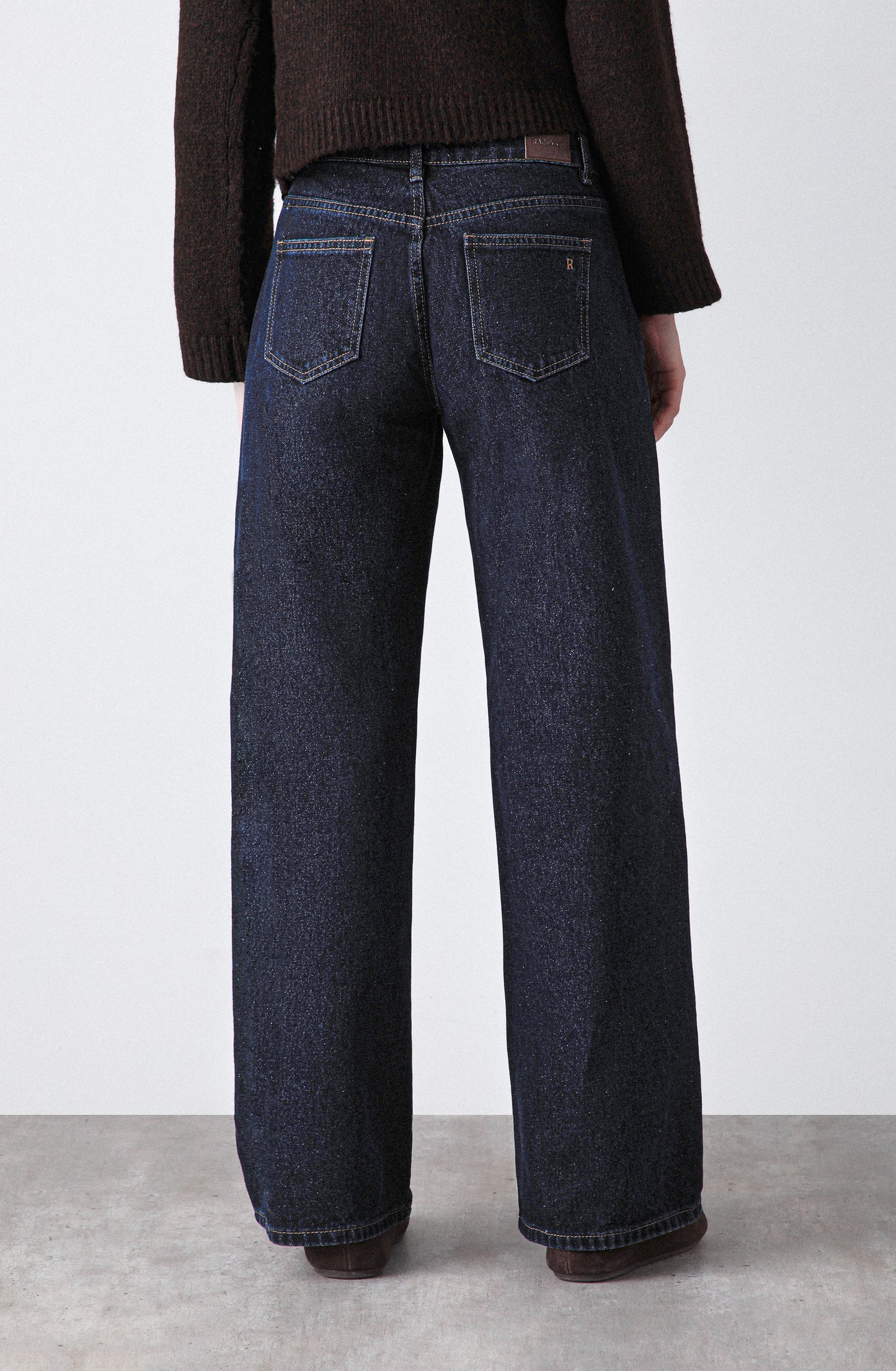 Pantalón Denim Indigo Tiro Bajo