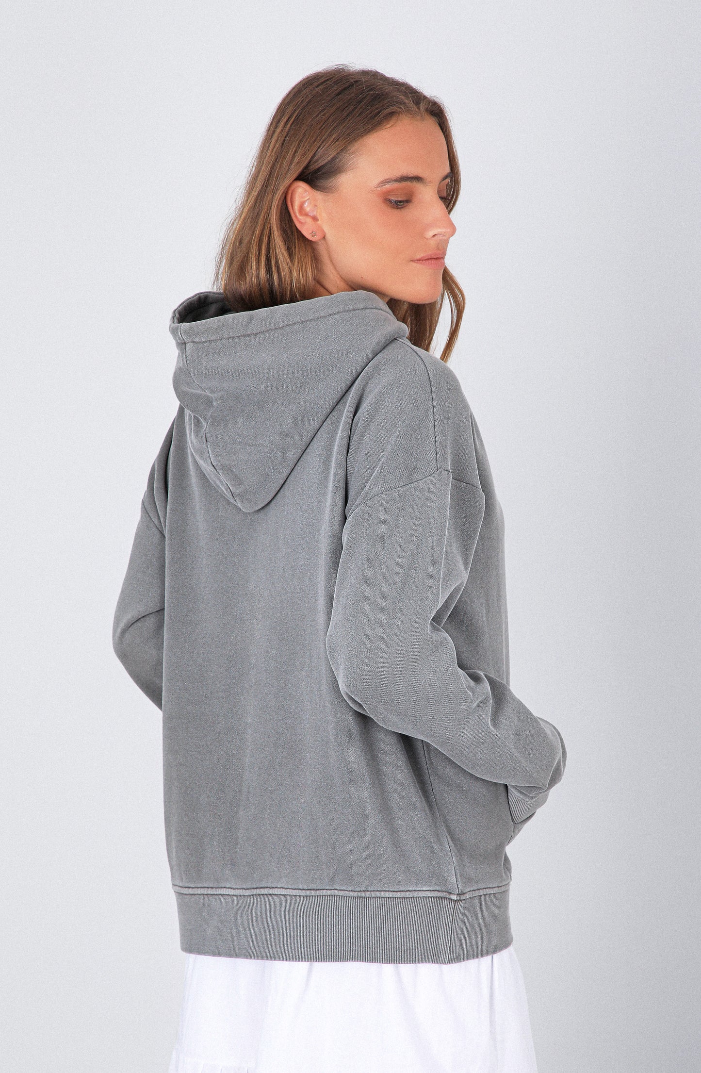 Polerón Hoodie Raindoor Girls Grey