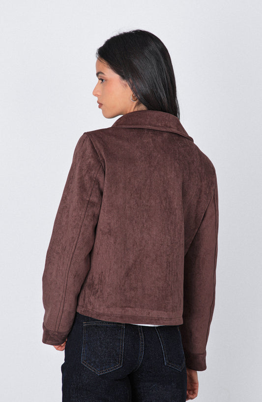Chaqueta Suede Brown