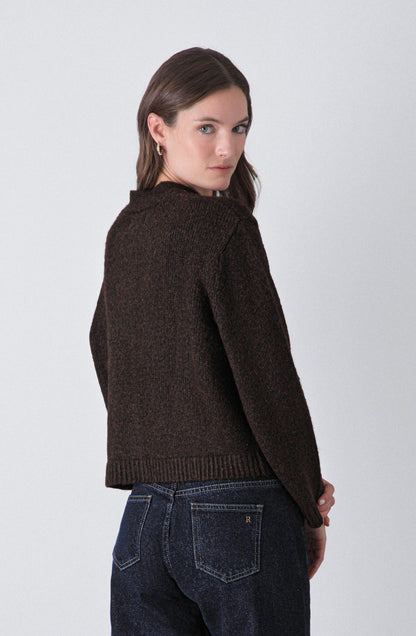 Cardigan Lazo Brown