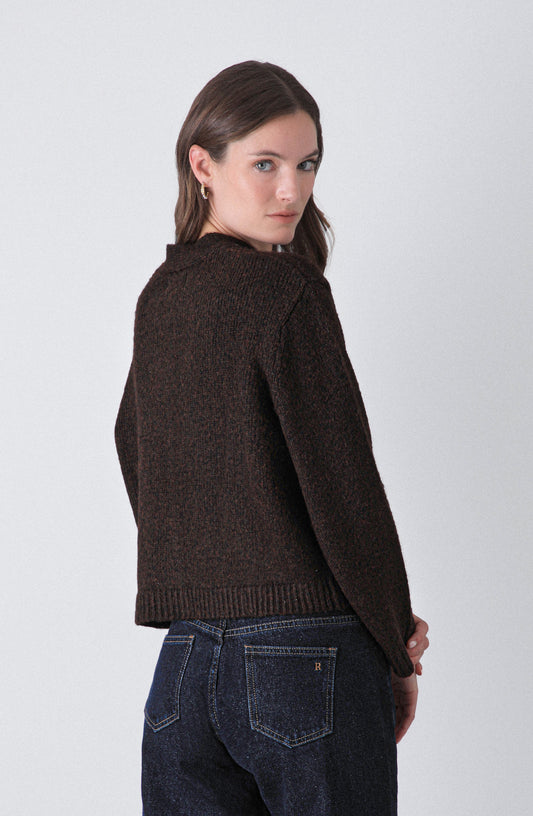 Cardigan Lazo Brown