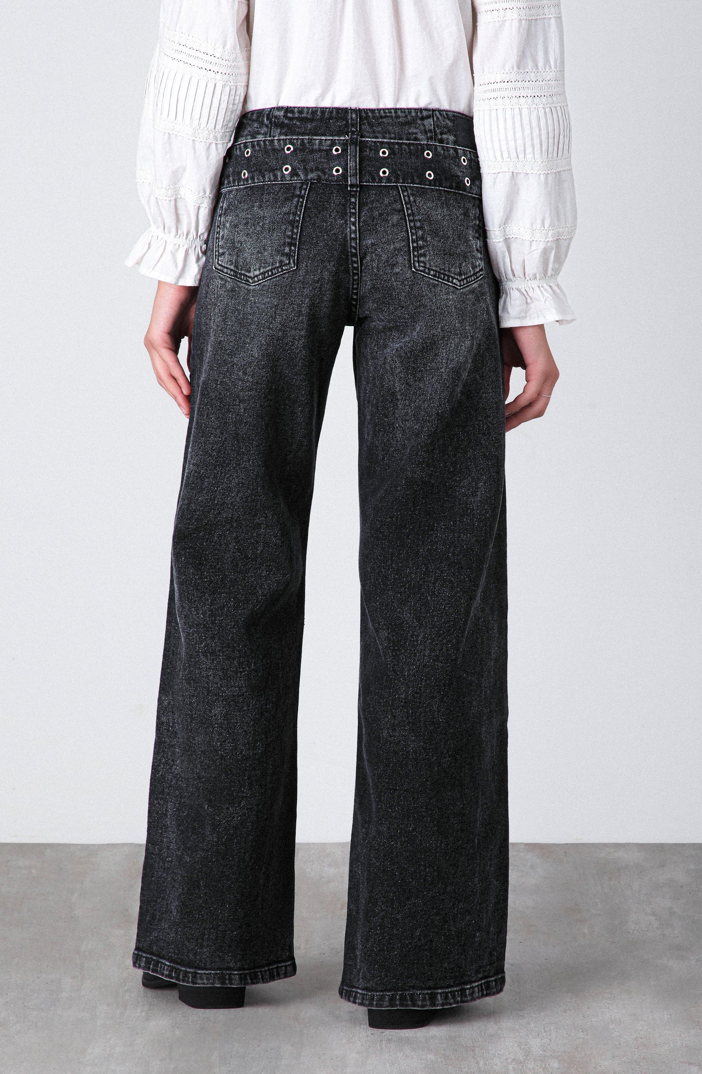Pantalón Cinturón Ancho Black