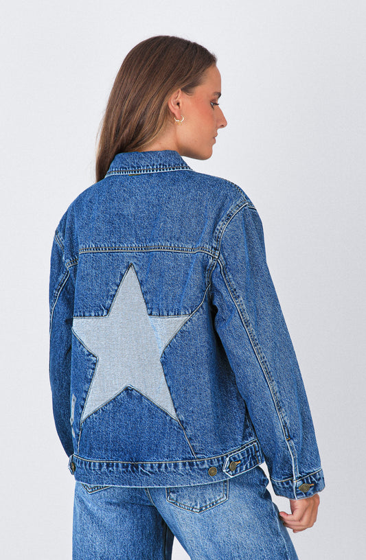 Chaqueta Denim Estrella Blue