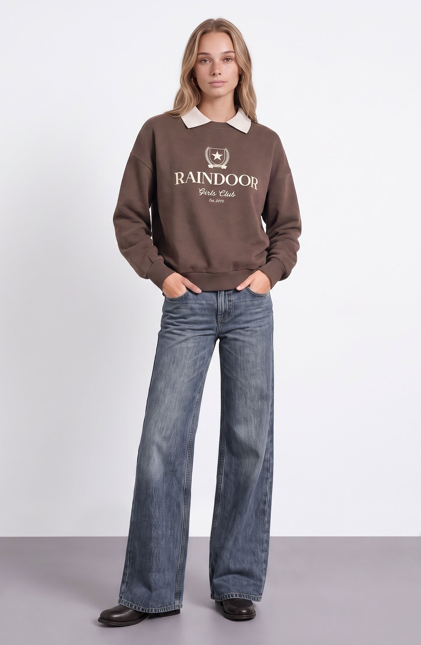 Polerón Crewneck Polo Brown