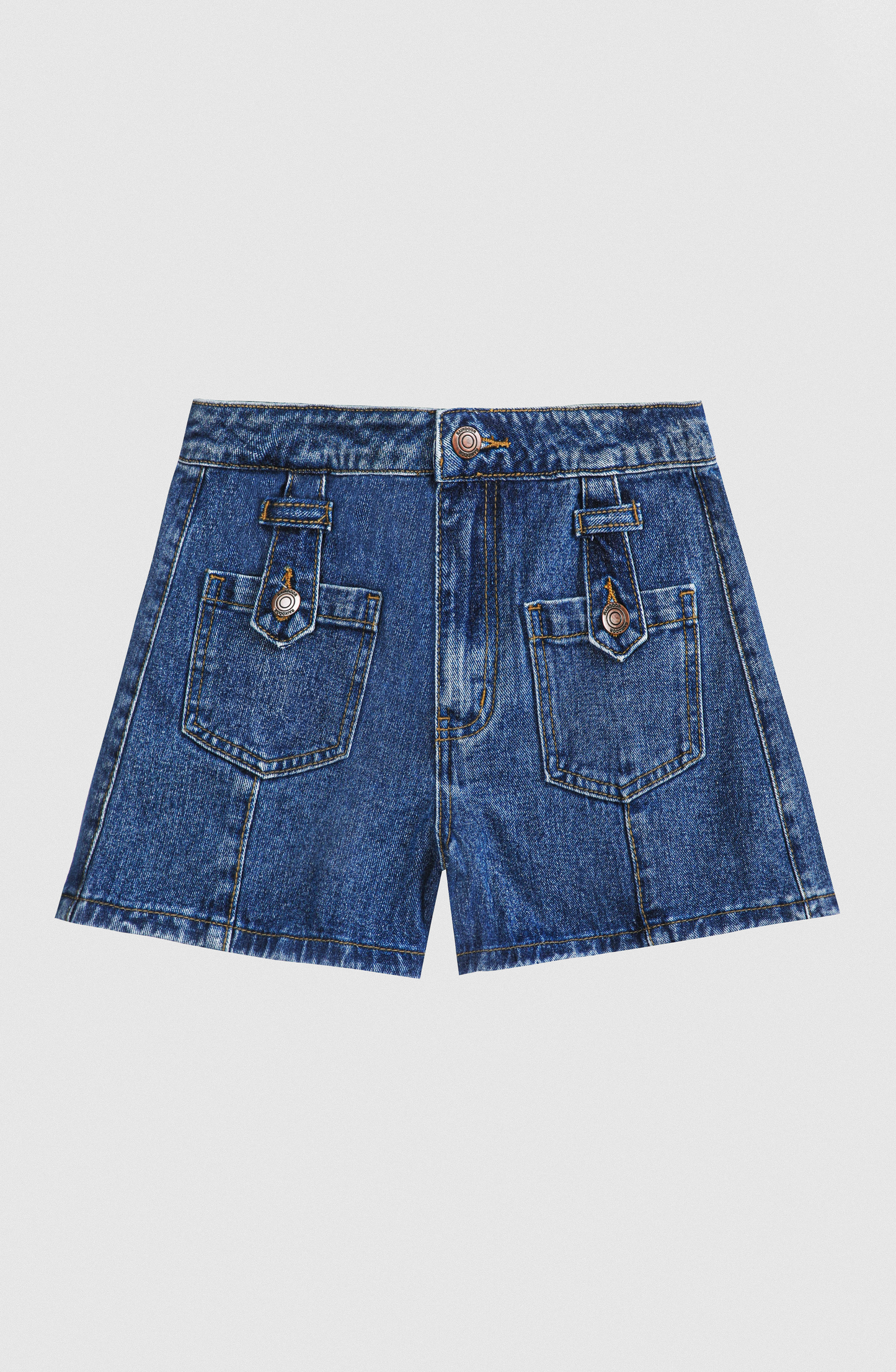 Short Front Pocket Blue