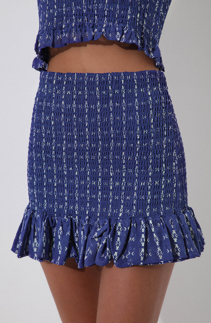 Falda Panal Blue
