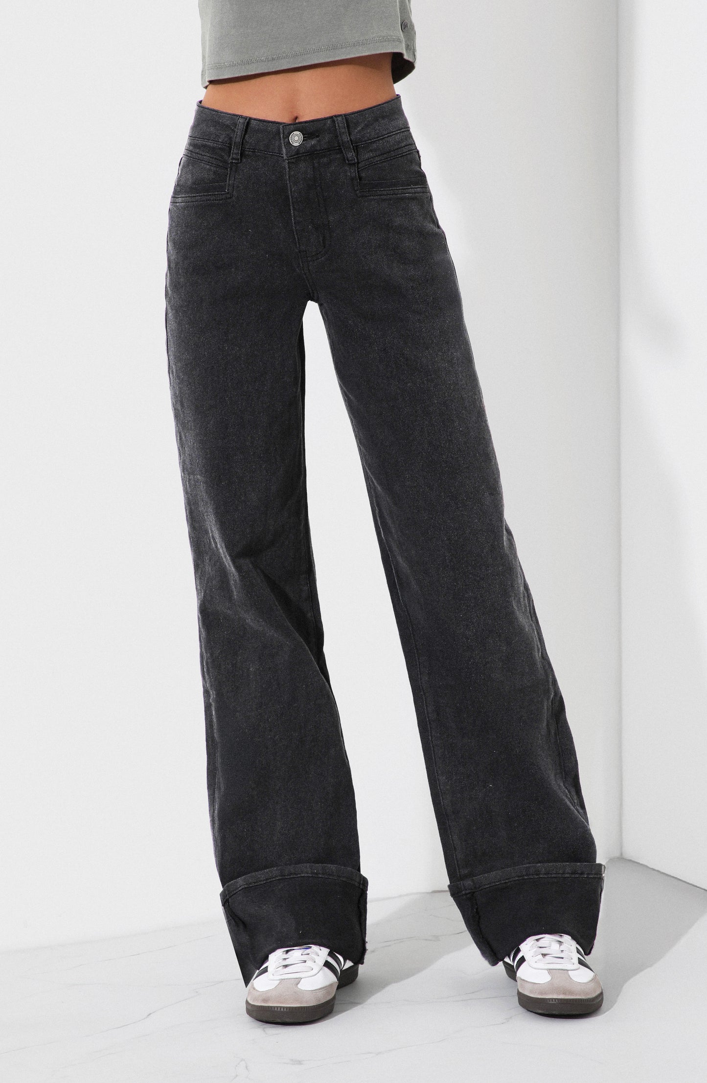 Pants Wide Leg Corazón Black