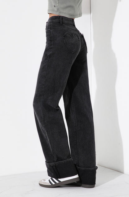 Pants Wide Leg Corazón Black