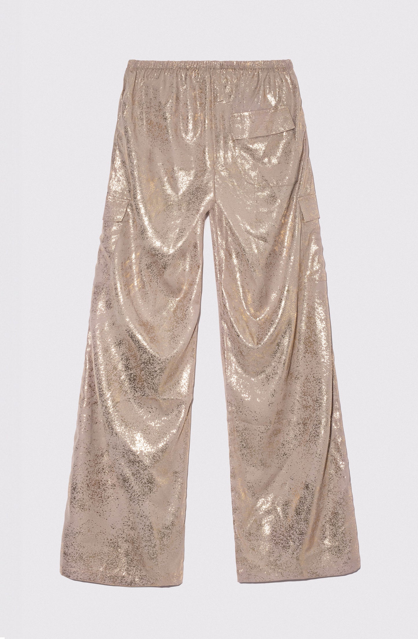 Pants Relaxed Foil Gold