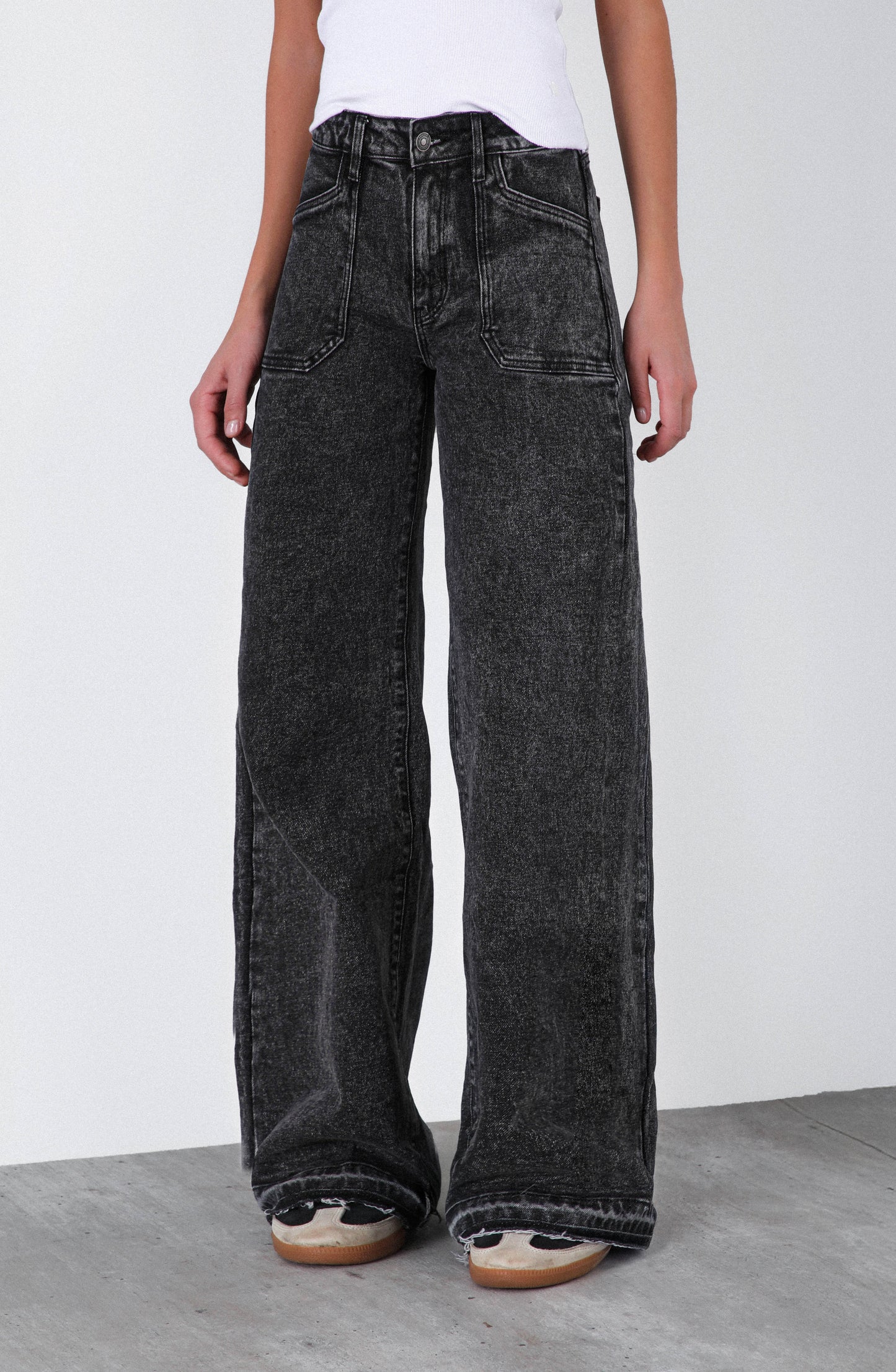 Pantalón Wide Leg Whistler Black