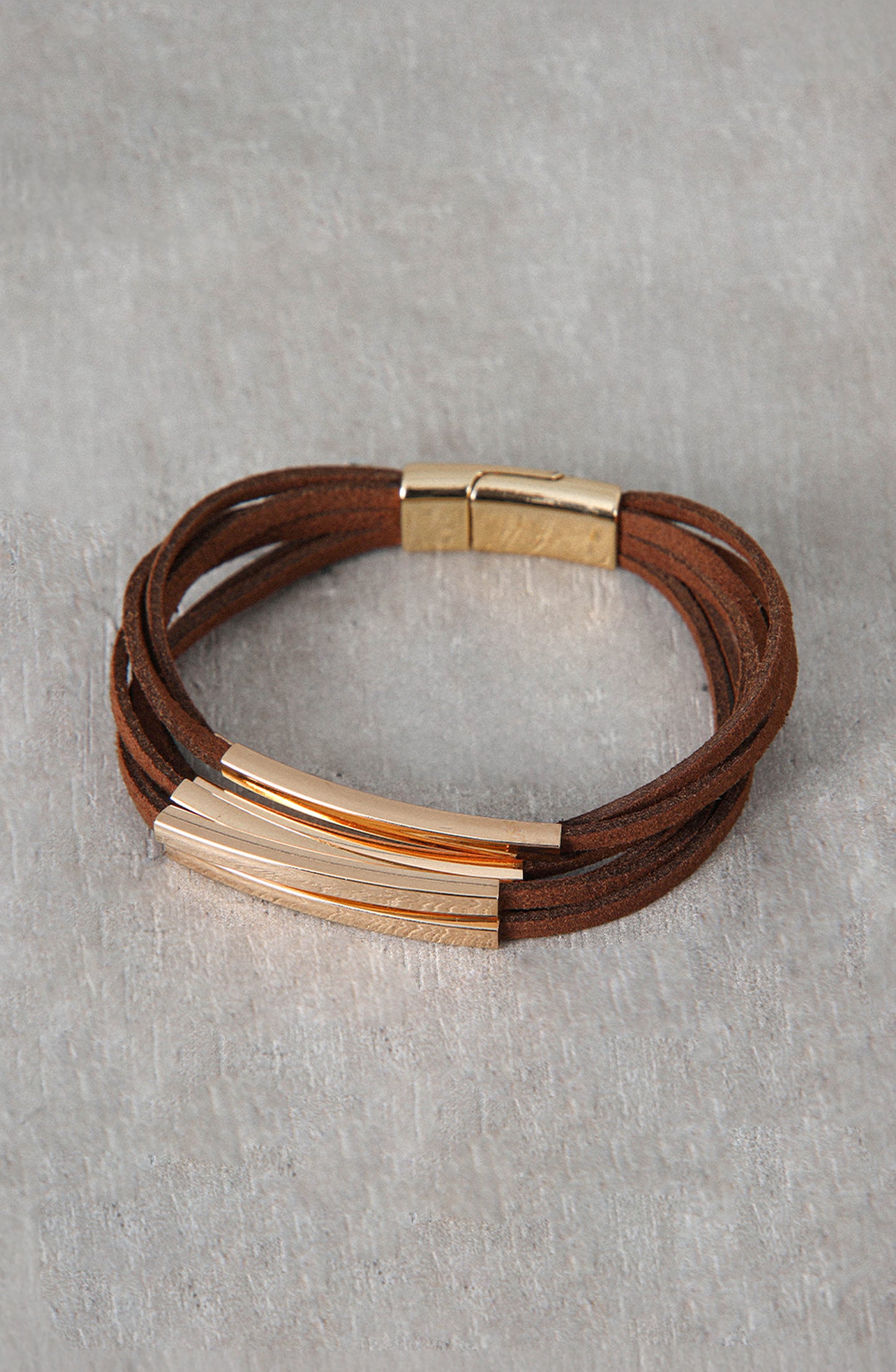 Pulsera Suede Gold