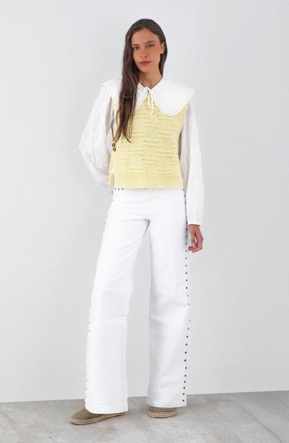 Vest Tejido Butter Yellow