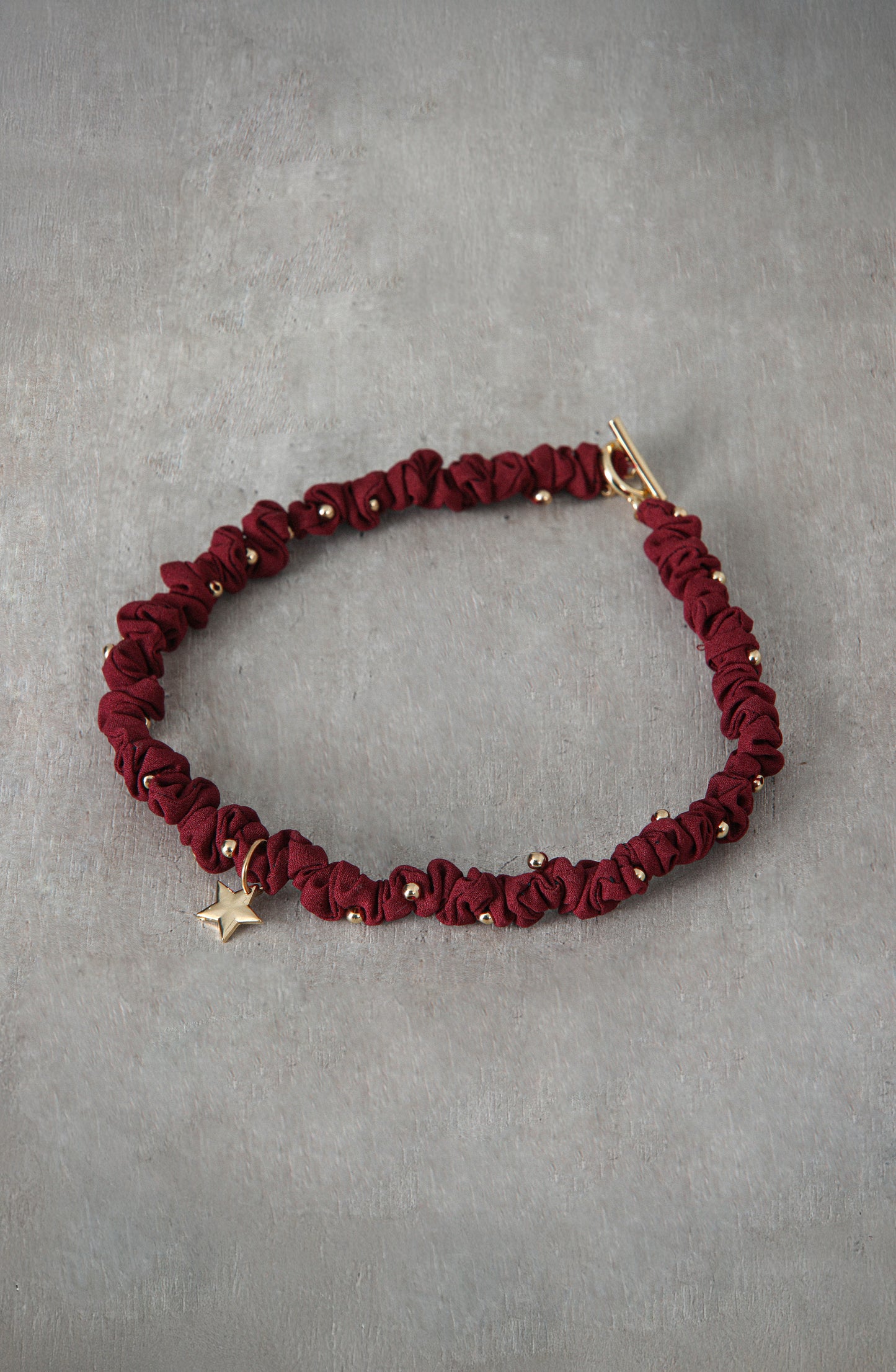 Collar Tejido Estrella Red