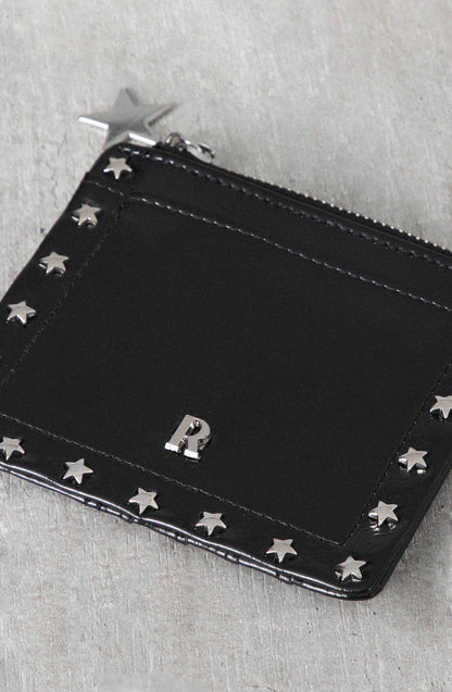 Tarjetero Tachas Estrella Black