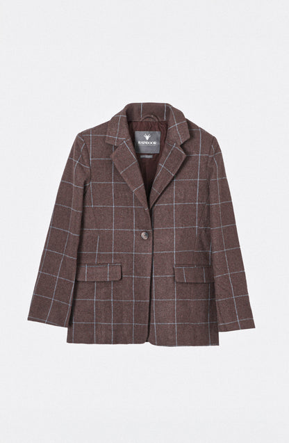Blazer Cuadros Brown