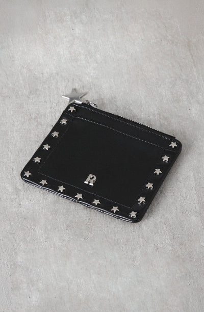 Tarjetero Tachas Estrella Black