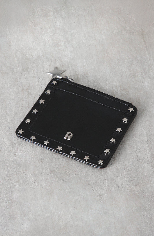 Tarjetero Tachas Estrella Black