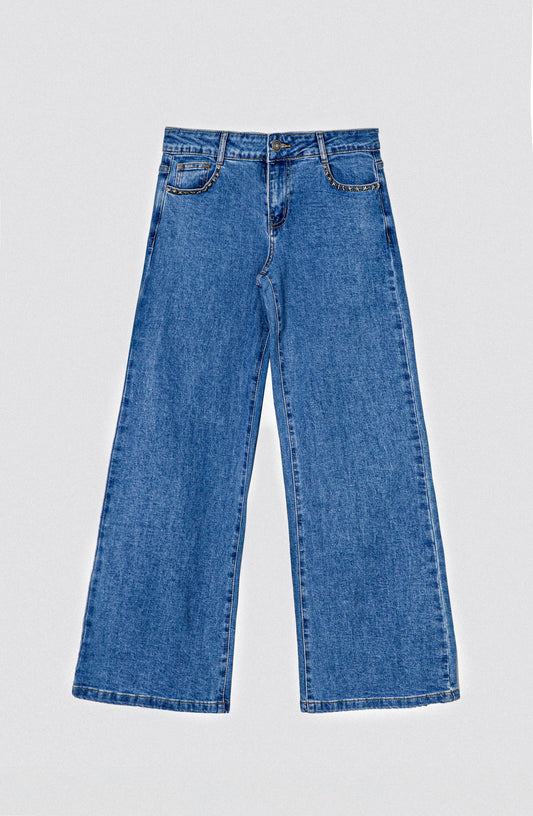 Pantalón Estrella Bolsillo Blue